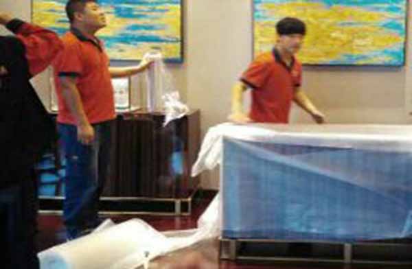 臨朐山水文苑搬家現(xiàn)場(chǎng)